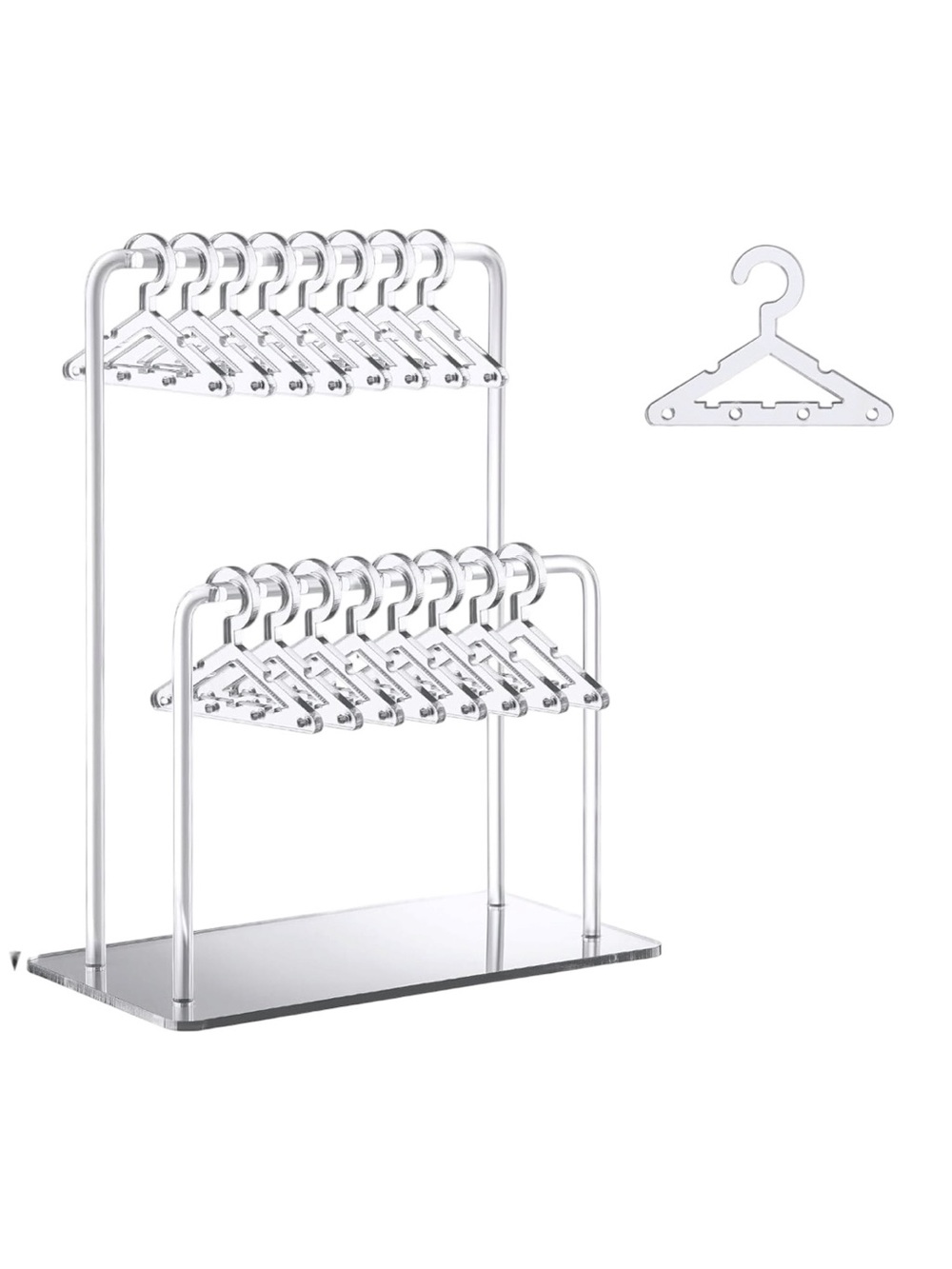 Acrylic Double-Tier Earring Organizer Stand & Display - Picture 3 of 3